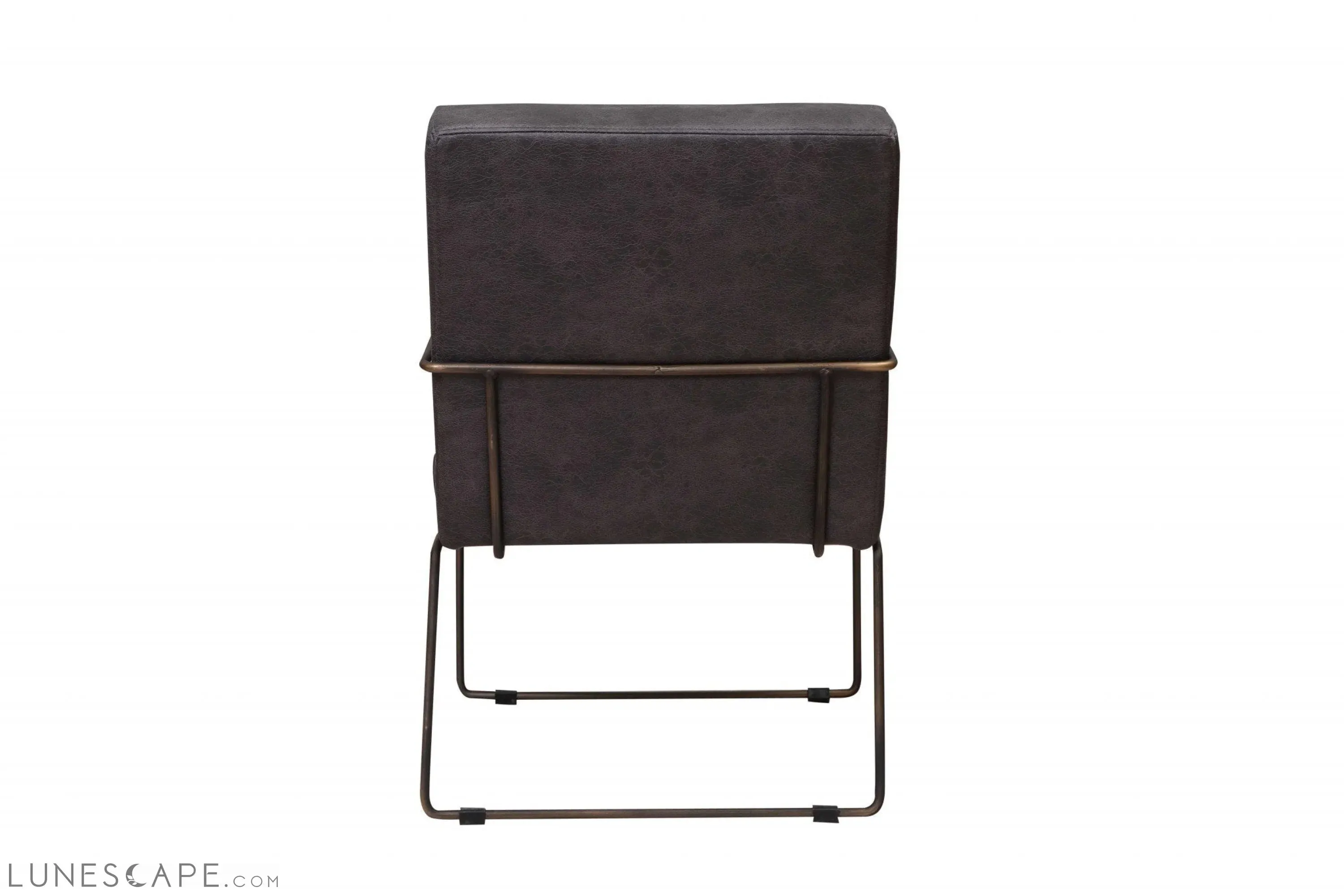 Ergonomic Grey Faux Leather Modern Arm Chair