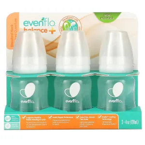 Evenflo Feeding Balance  Bottles, Standard, 0  Months, Slow Flow, 3 Bottles, 4 oz (120 ml)