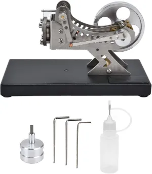 EVTSCAN Vacuum Engine Model,Mini Motor Model, Classical Vacuum Engine Model, Classical Vacuum Engine Model Aluminum Construction Science Educational Toy Experimental Instrument