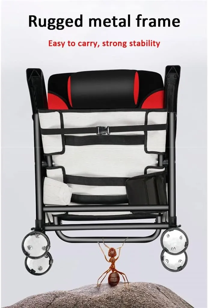 Fishing Chair Fishing Stool Outdoor All-Terrain Aluminum Armchair Folding Multi-Functional Portable Fishing Gear Chair(E)