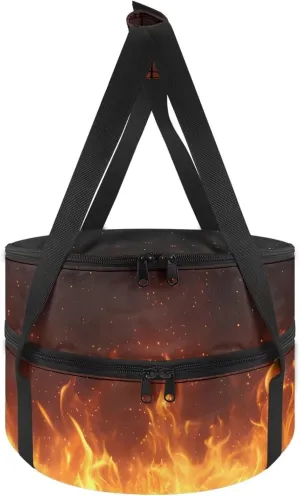 Flame Casserole Carrier Bag Case with Lid And Handle Insulated Casseroles Carriers Portable Food Warmer Carriers for Transport Picnic Baking Crust