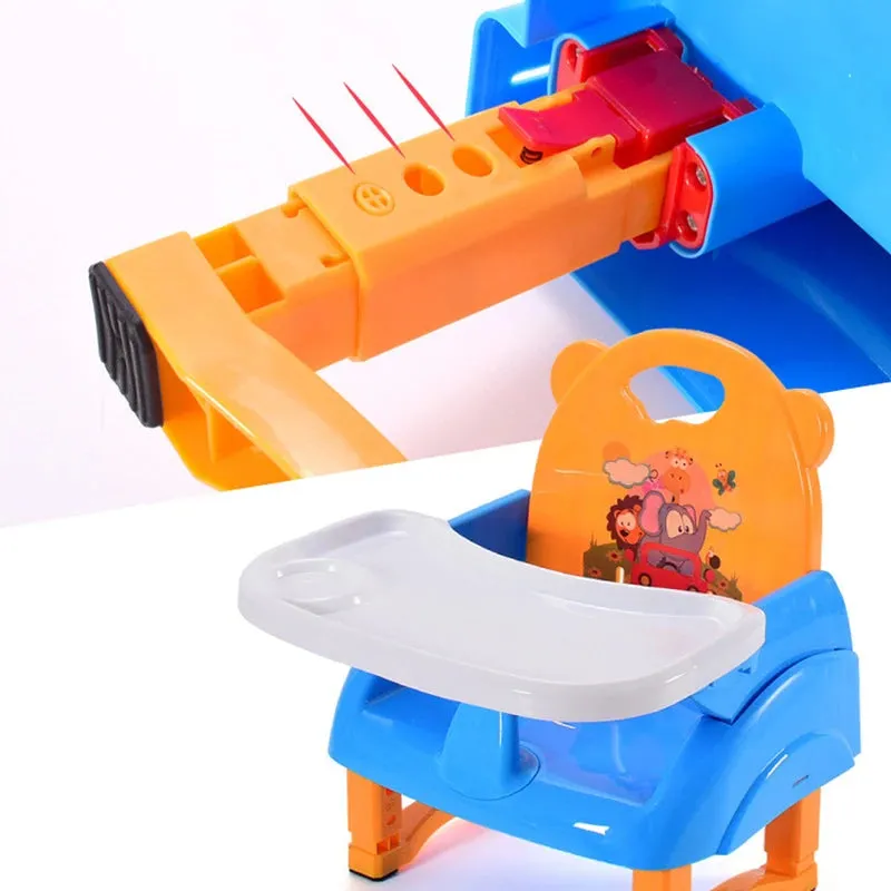 Foldable Baby Highchair Portable Kids Dining Table