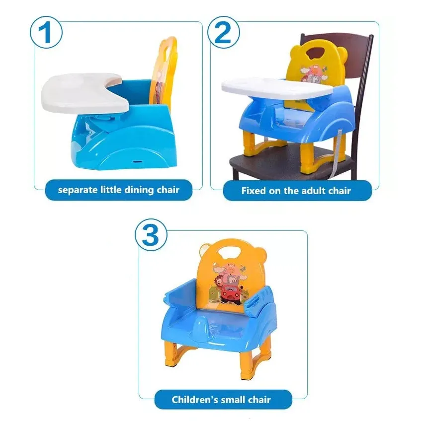 Foldable Baby Highchair Portable Kids Dining Table