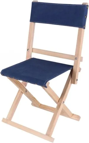 Foldable Camping Chair,Wood Folding Chairs,Canvas Outdoor Stool,Foldables Reclining Design Stool,with Canvas Seat Surface Folding Chair,Portable and Foldable Furniture,Holds Up to 250 pounds