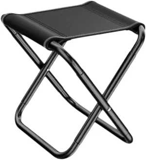 Foldable Stool，Portable Stool for Camping，Folding Chairs, Suitable for Outdoor Travel, Activities, Fishing, and picnics, Black