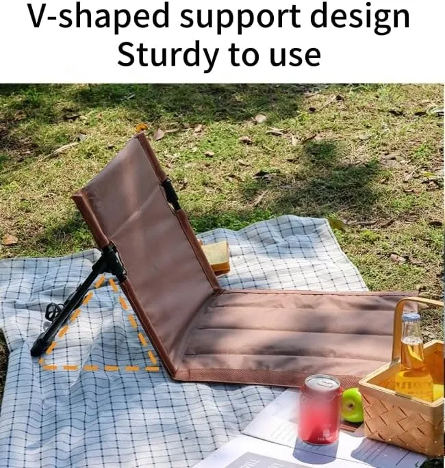 Folding Beach Chair Lightweight Portable with Storage Bag, Low Reclining Camping Chair for Adults - 600D Oxford Fabric & Aluminum Alloy Frame, Compact for Travel, Picnic, Backyard, Beach (Black)