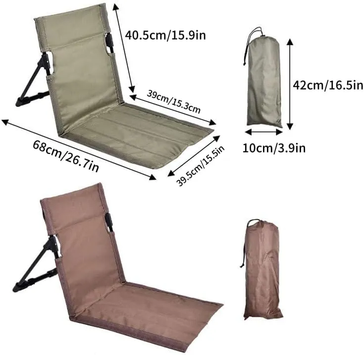Folding Beach Chair Lightweight Portable with Storage Bag, Low Reclining Camping Chair for Adults - 600D Oxford Fabric & Aluminum Alloy Frame, Compact for Travel, Picnic, Backyard, Beach (Black)