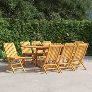 Folding Beach Chairs Heavy Duty Beach chairsFolding Patio Chairs 8 pcs 18.5"x18.5"x35" Solid Wood TeakSuitable for Garden Patio Living Room