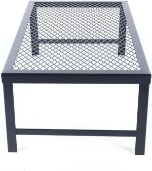 Folding Campfire Grill Heavy Duty Steel Grate, Camping Foldable Fire Pit Outdoor Cookware BBQ Rack Griddle, Portable Over Fire Camp for Open Flame Cooking, Medium