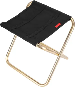 Folding Camping Stool, Camping Chair Seat, 31cm / 12.2in, with Carry Bag for Outdoor Fishing BBQ Camping