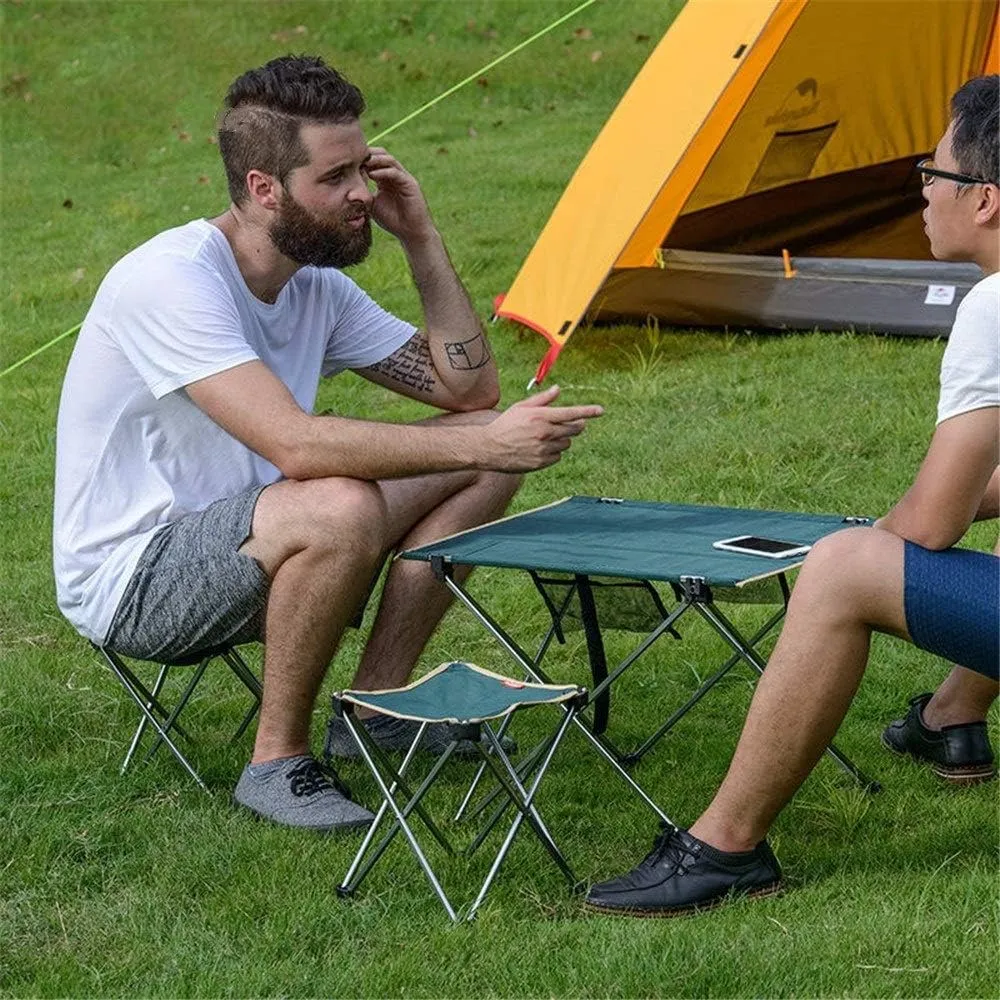 Folding Chair Picnic BBQ Beach Stool Portable Folding Chair Aluminum Alloy Folding Chair Portable Chair/Brown/Medium