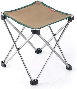 Folding Chair Picnic BBQ Beach Stool Portable Folding Chair Aluminum Alloy Folding Chair Portable Chair/Brown/Medium