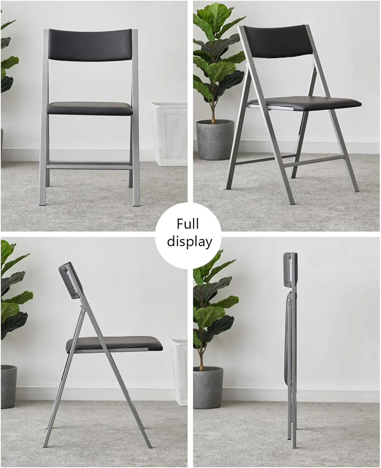 Folding Chair Portable Backrest Stand Stool Leisure Home Dining Chair Simple Office Conference Chair Lazy Back Chair