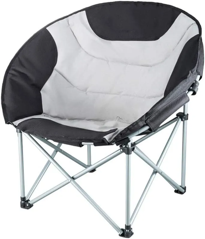 Folding Chair, Portable Lunch Break Recliner Outdoor Folding Fishing Stool 50×50×80cm, Gray,Sunlounger