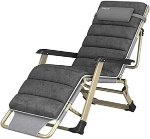 Folding Deck Chair, Adjustable Reclining Sun Lounger, Outdoor Lounge Chair for Beach, Garden, Camping, 260kg Capacity, Portable
