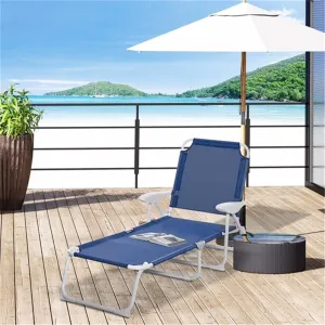 Folding Deck Chair/Beach Chair Outdoor Portable Leisure Chair Camping Beach Chair Lounge Chair Sun Lounger Breathable mesh Suitable for Outdoor Camping Poolside or Beach