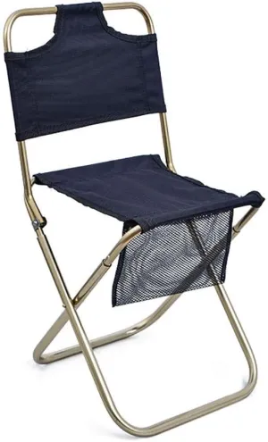 Folding Fishing Chair Aluminum Alloy Folding Chair Back Sketch Painting Chair Portable Fishing Stool Outdoor Comfort,Firm and Durable/Black/22 * 23.5 * 46.5Cm