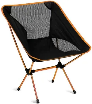 Folding Lawn Chair Portable Camping Chair Outdoor Lightweight Aluminum Moon Chair Leisure Camping Fishing Chair Folding Stool Folding Chair(D)