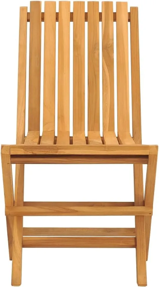 Folding Patio Chairs 2 pcs Teak Wood Outdoor Chairs 18.5"x18.5"x35" Folding Garden Chairs for Outdoor Dining, Beach, and Patio Furniture, Weather-Resistant, Comfortable Seating
