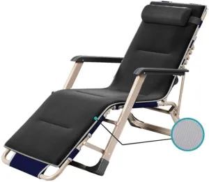 Folding Zero Gravity Recliner Chair, Adjustable Outdoor Lounger with Headrest, 550 Lbs Capacity, Portable, for Yard, Beach, Pool, Camping