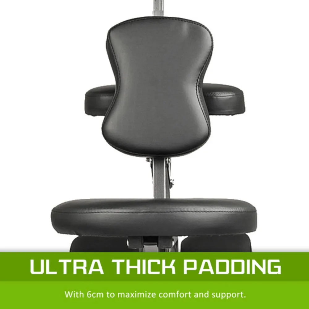 Forever Beauty Black Portable Beauty Massage Foldable Chair Table Therapy Waxing Aluminium
