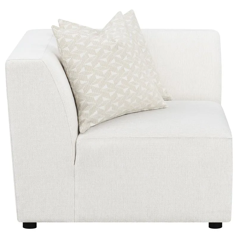 Freddie Upholstered Corner Chair Pearl - 551642