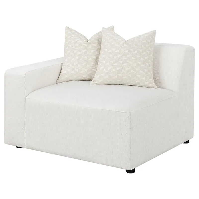 Freddie Upholstered LAF Chair Pearl - 551644LAF