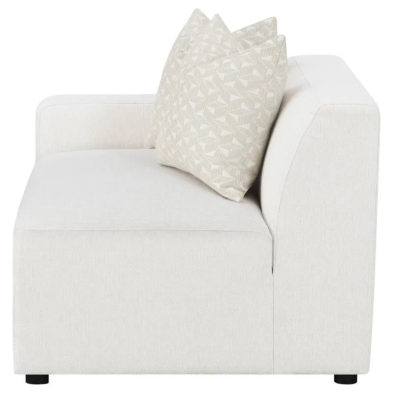 Freddie Upholstered LAF Chair Pearl - 551644LAF