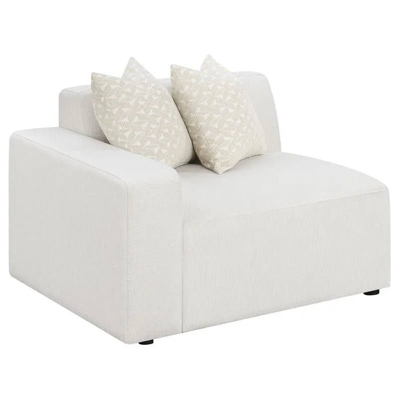 Freddie Upholstered LAF Chair Pearl - 551644LAF