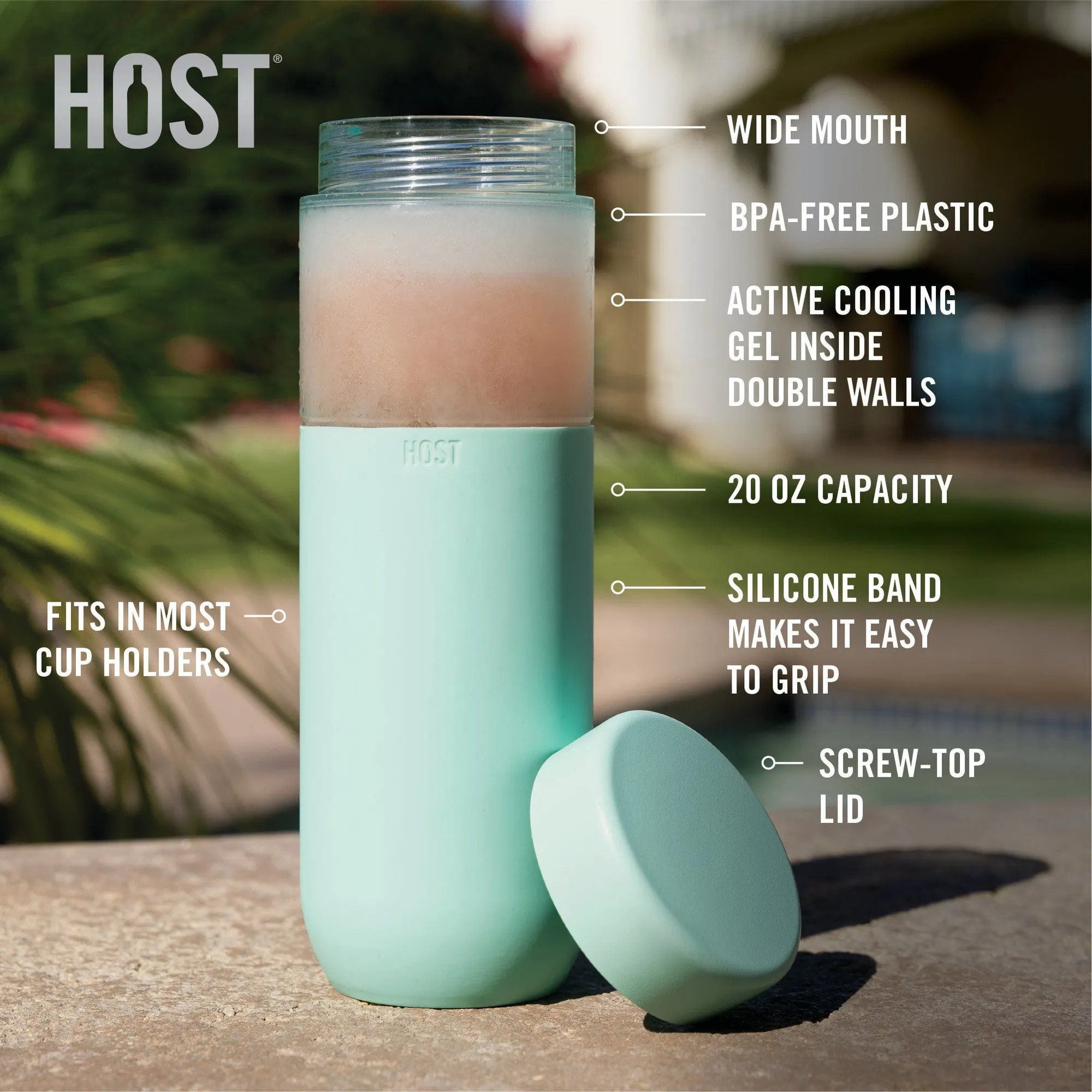 Freeze™ bottle in mint by host®