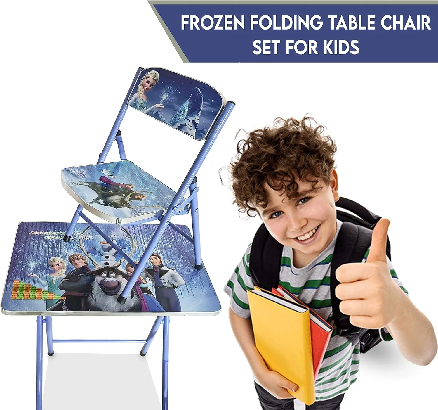 Frozen Theme Study Table 432-1-2-BLU