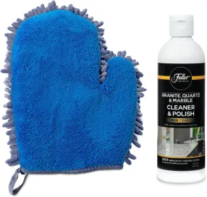 Fuller Brush Countertop Cleaner & Polish - Multi Surface Cleaner   Clean & Polish Microfiber Mitt - 2-in-1 Dual Purpose Cleaning Glove