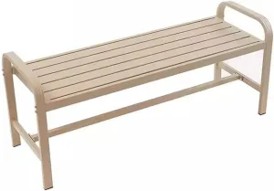 Garden Bench Park Chair Outdoor Bench Rest Bench Open-air Community Leisure Bench Outdoor Benches(Color:A)