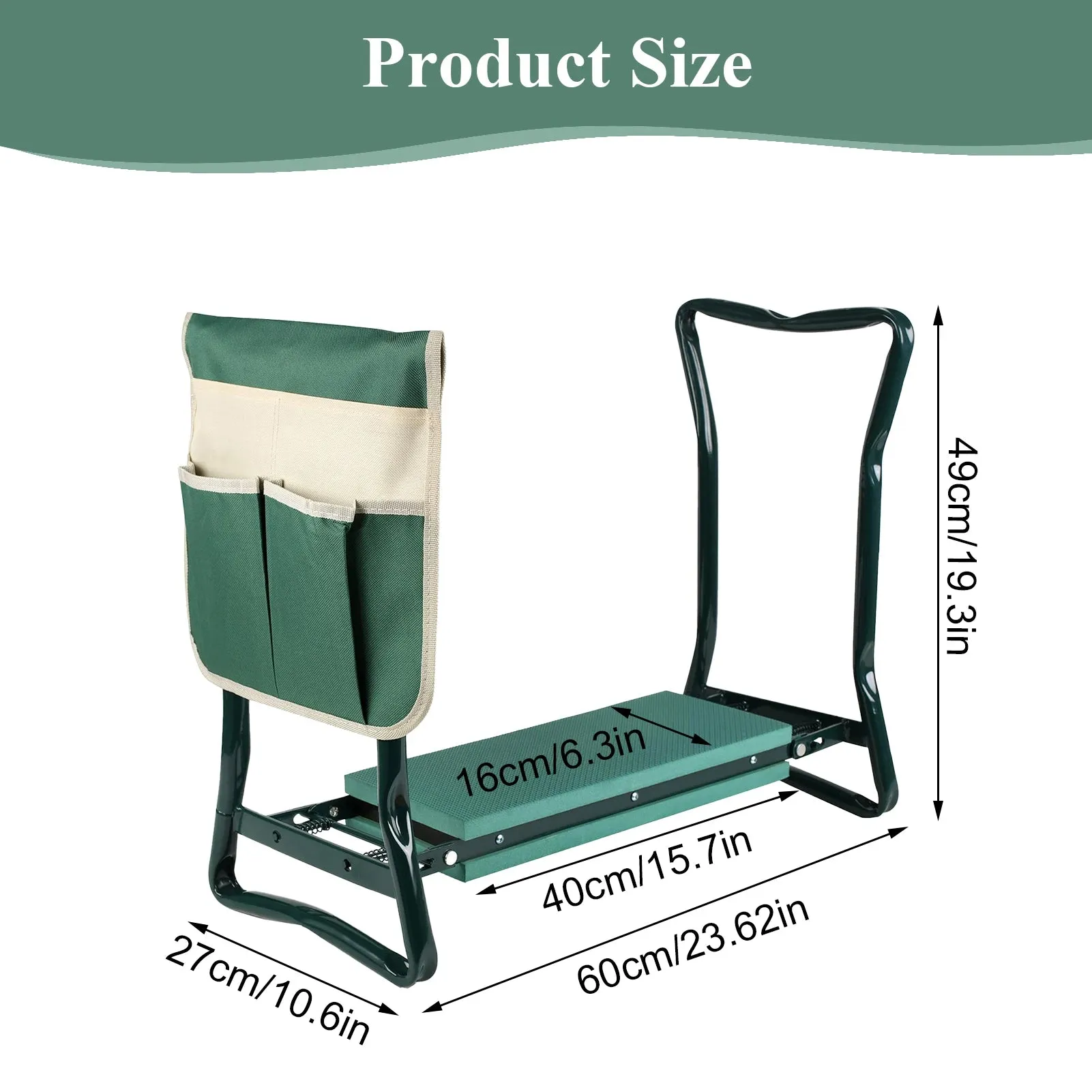Garden Kneeling Stool  Foldable Gardening Chair Portable Garden Kneeling Chair, Gardening Supplies