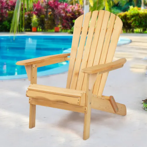 Gardeon Outdoor Furniture Beach Chair Wooden Adirondack Patio Garden Lounge
