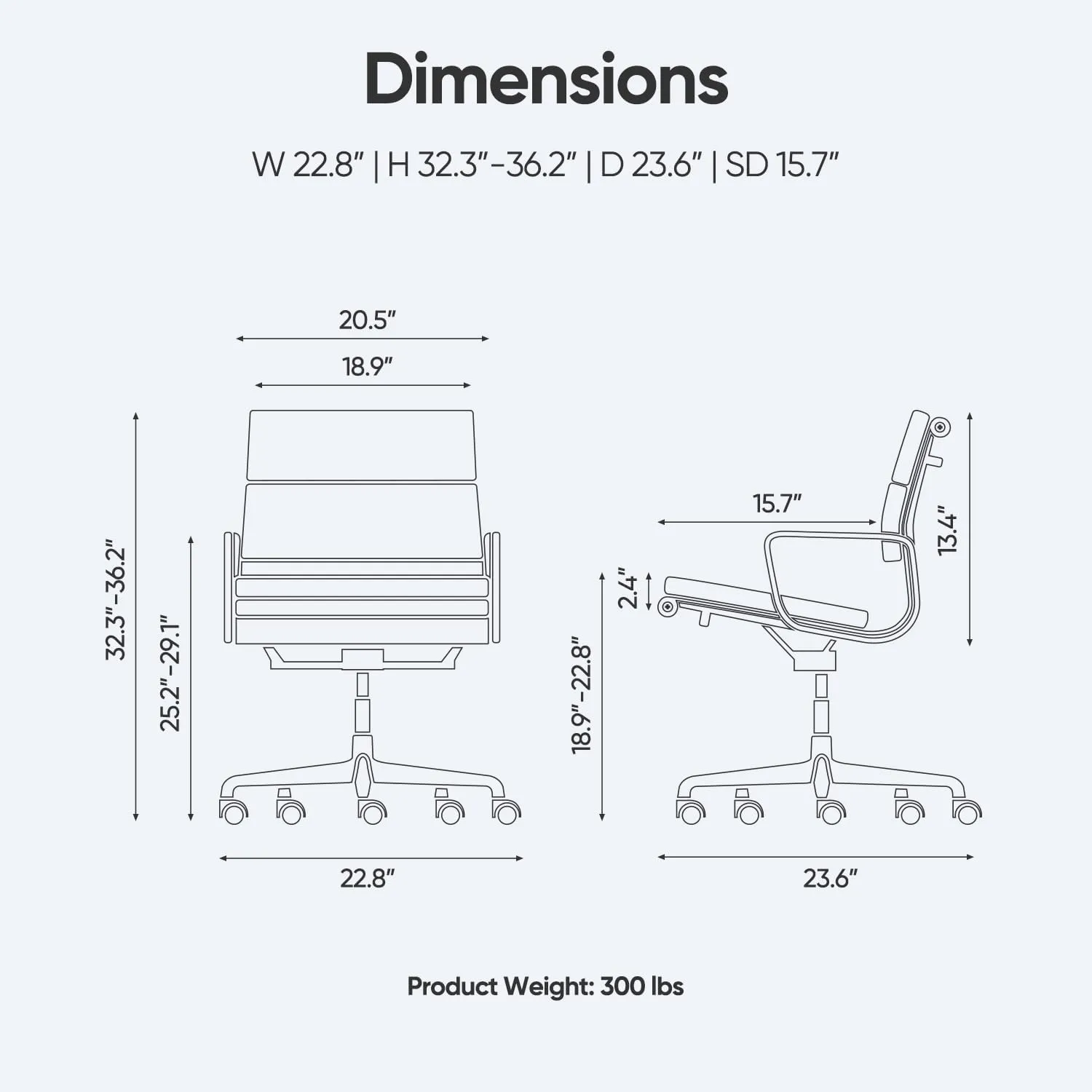 Genuine Leather Office Chair, Padded Executive Desk Chair with Arms and Wheels, Modern Rolling Leather Desk Chairs with Lumbar Support, Ergonomic Computer Chairs with Aluminum Arms and Base