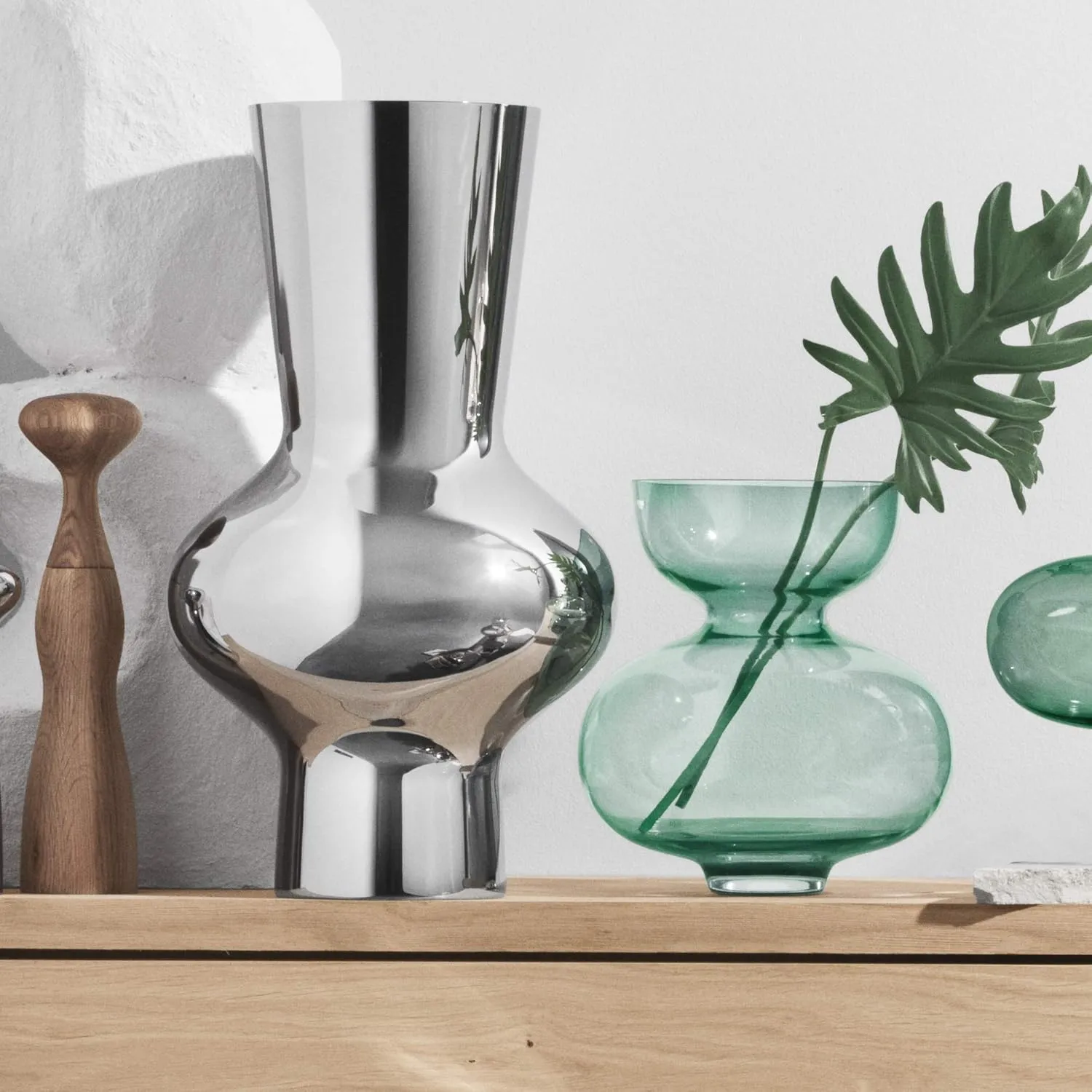 Georg Jensen Alfredo Mouth-Blown Glass Vase