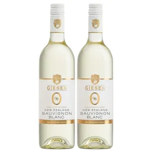 Giesen Dealcoholized Sauvignon Blanc, Non-Alcoholic White Wine, Fresh Aromatics, Crisp, Clean Flavors, Marlborough, New Zealand, 750ml, 2 Pack (750ml, 2)