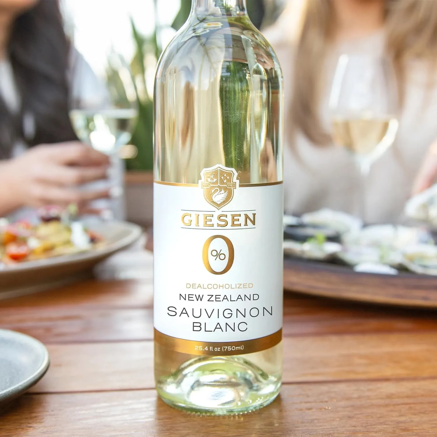 Giesen Dealcoholized Sauvignon Blanc, Non-Alcoholic White Wine, Fresh Aromatics, Crisp, Clean Flavors, Marlborough, New Zealand, 750ml, 2 Pack (750ml, 2)