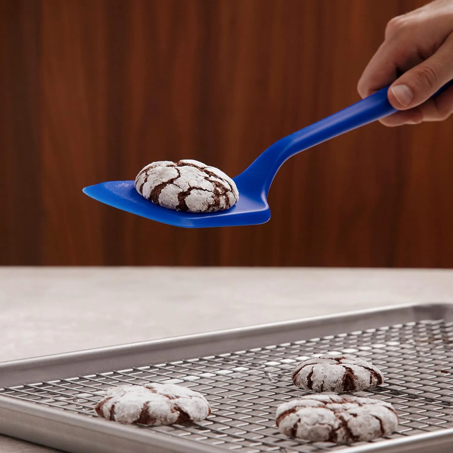 GIR: Get It Right Mini Silicone Spatula Turner - 11" x 2.6" x 0.7" - One Piece Design - Nonstick & Heat Resistant - Silicone Spatula for Cooking & Baking - BPA-Free - Slate