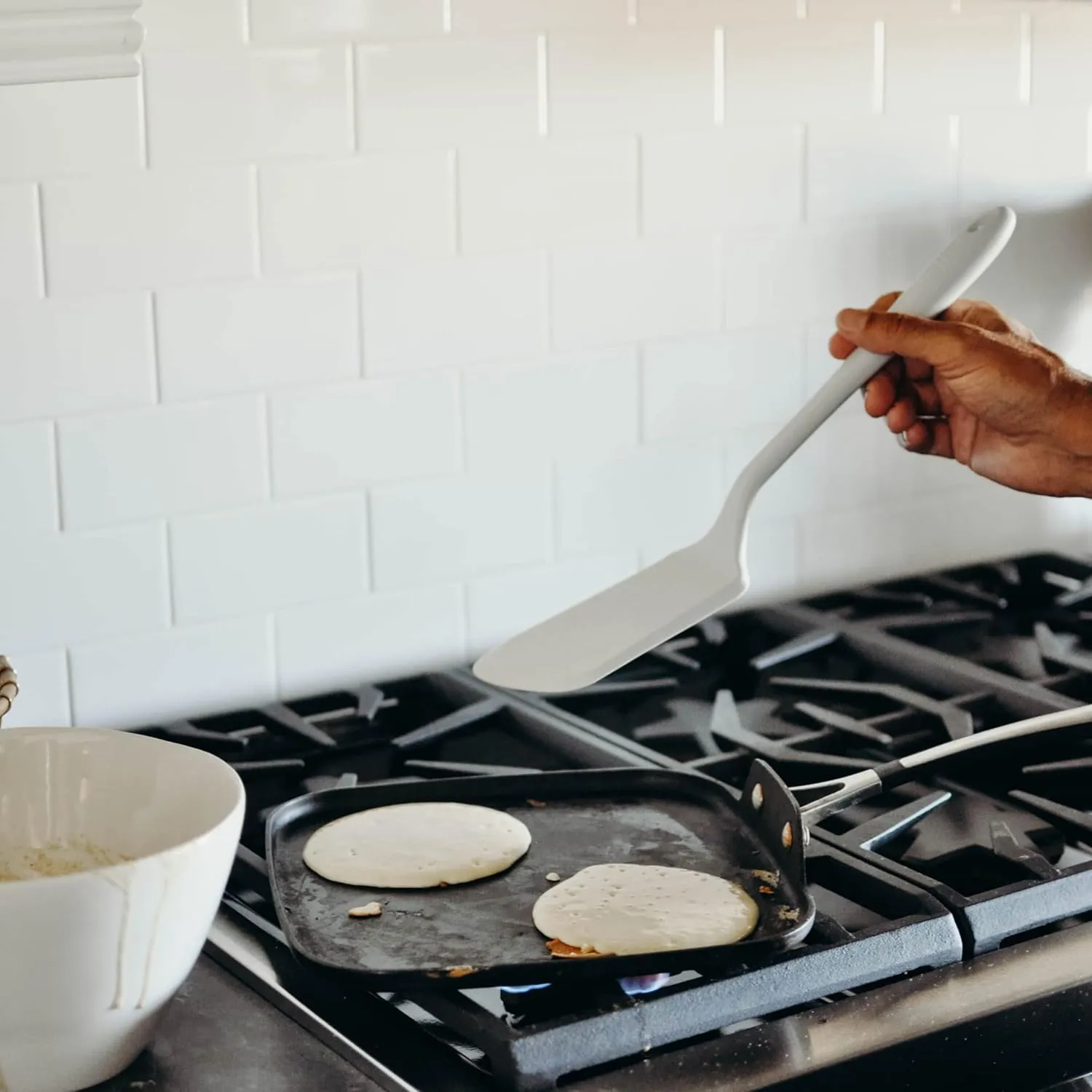 GIR: Get It Right Mini Silicone Spatula Turner - 11" x 2.6" x 0.7" - One Piece Design - Nonstick & Heat Resistant - Silicone Spatula for Cooking & Baking - BPA-Free - Slate