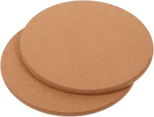 GLEAVI Versatile Heatproof Cork Coasters for Hot Dishes Pots and Pans Non-Slip Coasters Round Design Easy to Clean Cork Mats