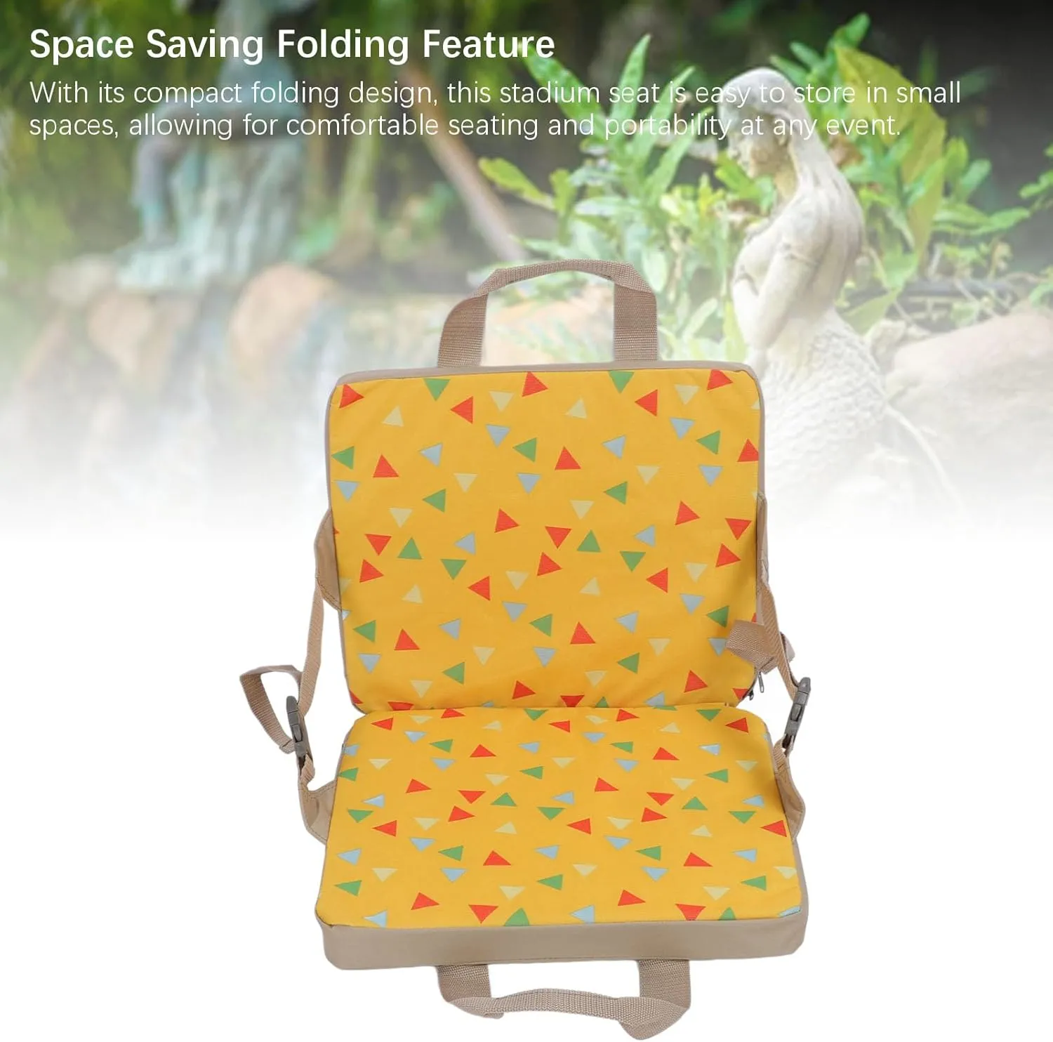 GLOGLOW Folding Stadium Seat, Lightweight Padded Stadium Chair Outdoor Camping Chair for Indoor Outdoor Sport Events Bleacher Outing Traveling Hiking Fishing