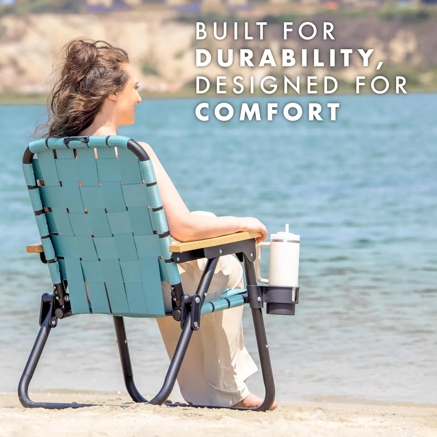 GoSports WOVN Beach Backpack Chair - 9 Styles Available - Premium Folding Camping Chair