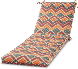 Greendale Home Fashions Outdoor Reversible Chaise Lounge Chair Cushion, Aztec