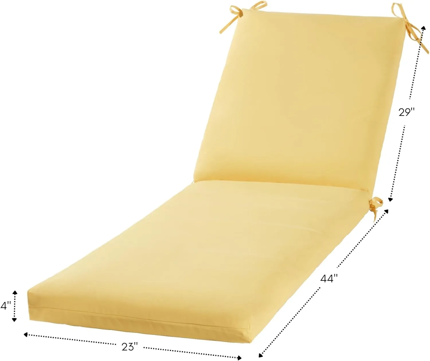 Greendale Home Fashions Outdoor Reversible Chaise Lounge Chair Cushion, Sunburst