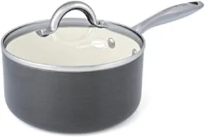 GreenPan Lima 3D 2 Quart Hard Anodized Non-Stick Ceramic Covered Saucepan