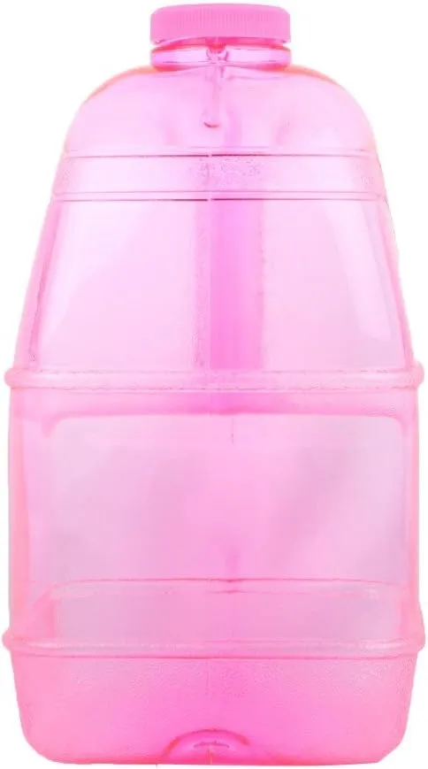 H8O® 1 Gallon Square BPA Free Water Bottle with 48mm Cap & Built-in Handle