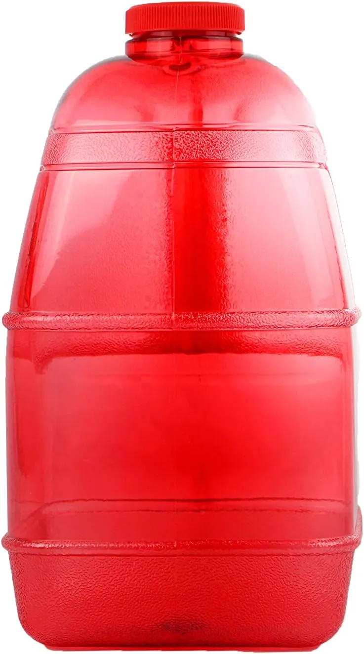H8O® 1 Gallon Square BPA Free Water Bottle with 48mm Cap & Built-in Handle