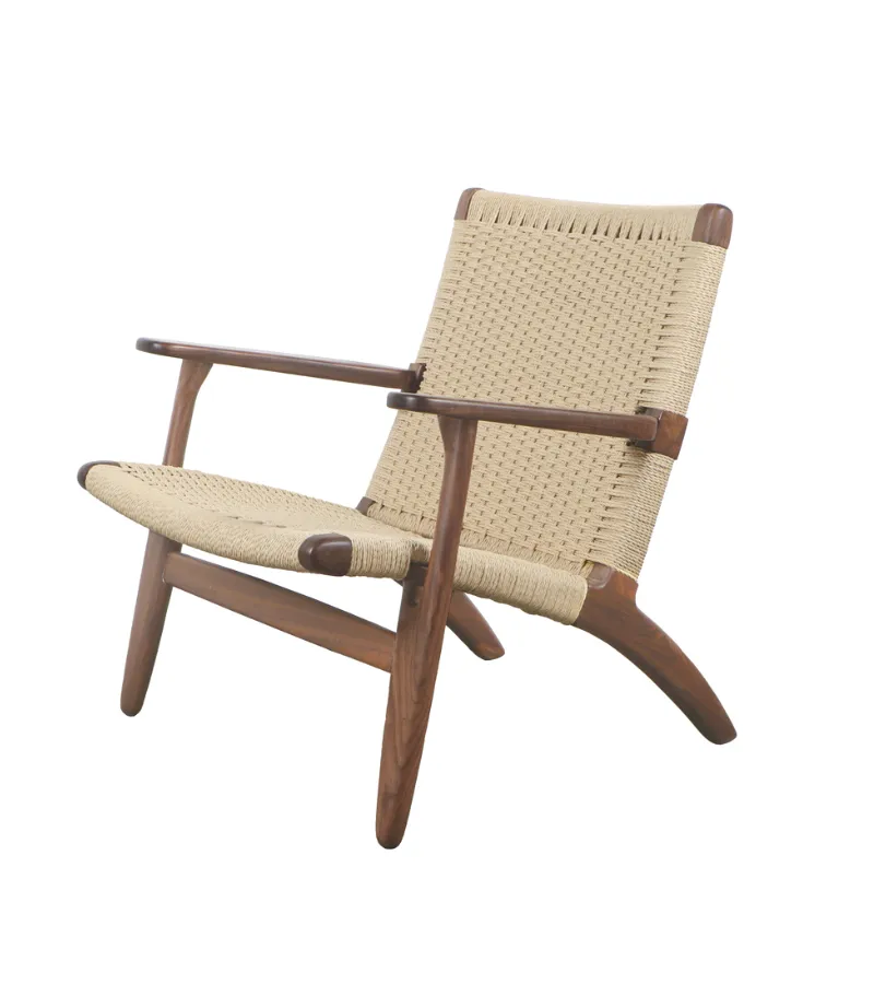 Hans Midcentury Style Natural Cord Armchair